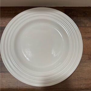 Le Creuset white stoneware dinner plate Elegant White Dinner Plate